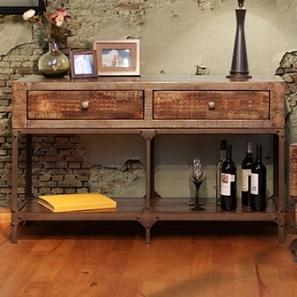 International Furniture Direct Urban Gold 1306265 Rustic Contemporary